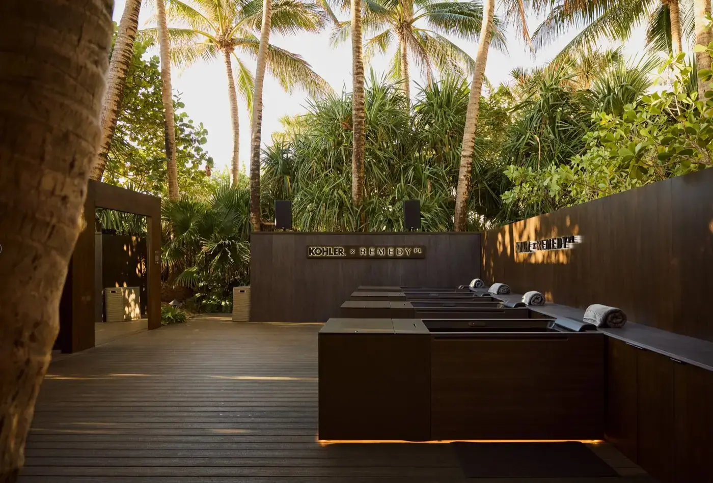 Lounge and cold-plunge row