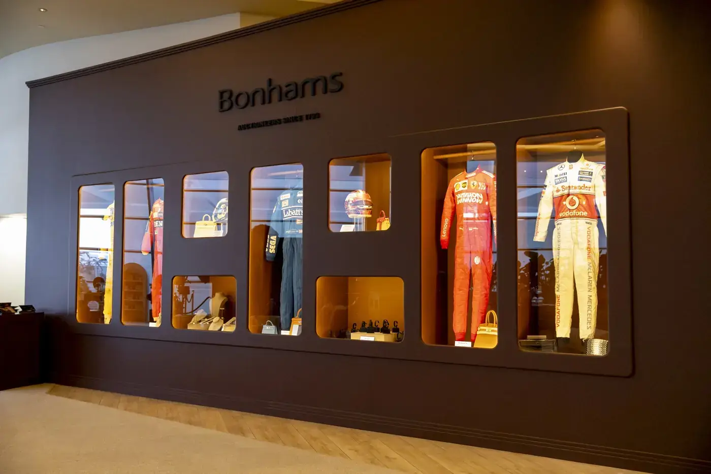 CNC-built display cases for race memorabilia