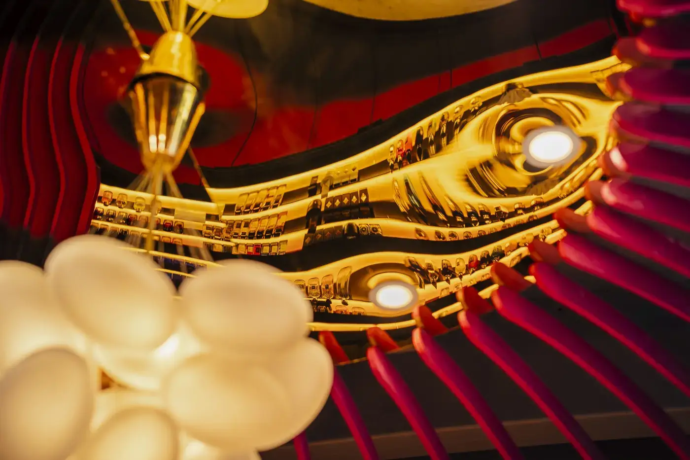 Brass and glass detail